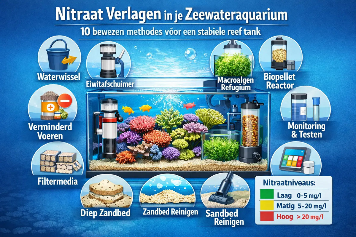 Nitratwerte im Meerwasseraquarium senken – 10 bewährte Methoden für ein stabiles Riffaquarium | ReefBucket 