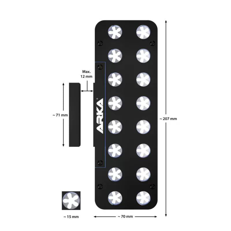 Acryl Frag Rack Deck with Magnet - 16 holes ARKA