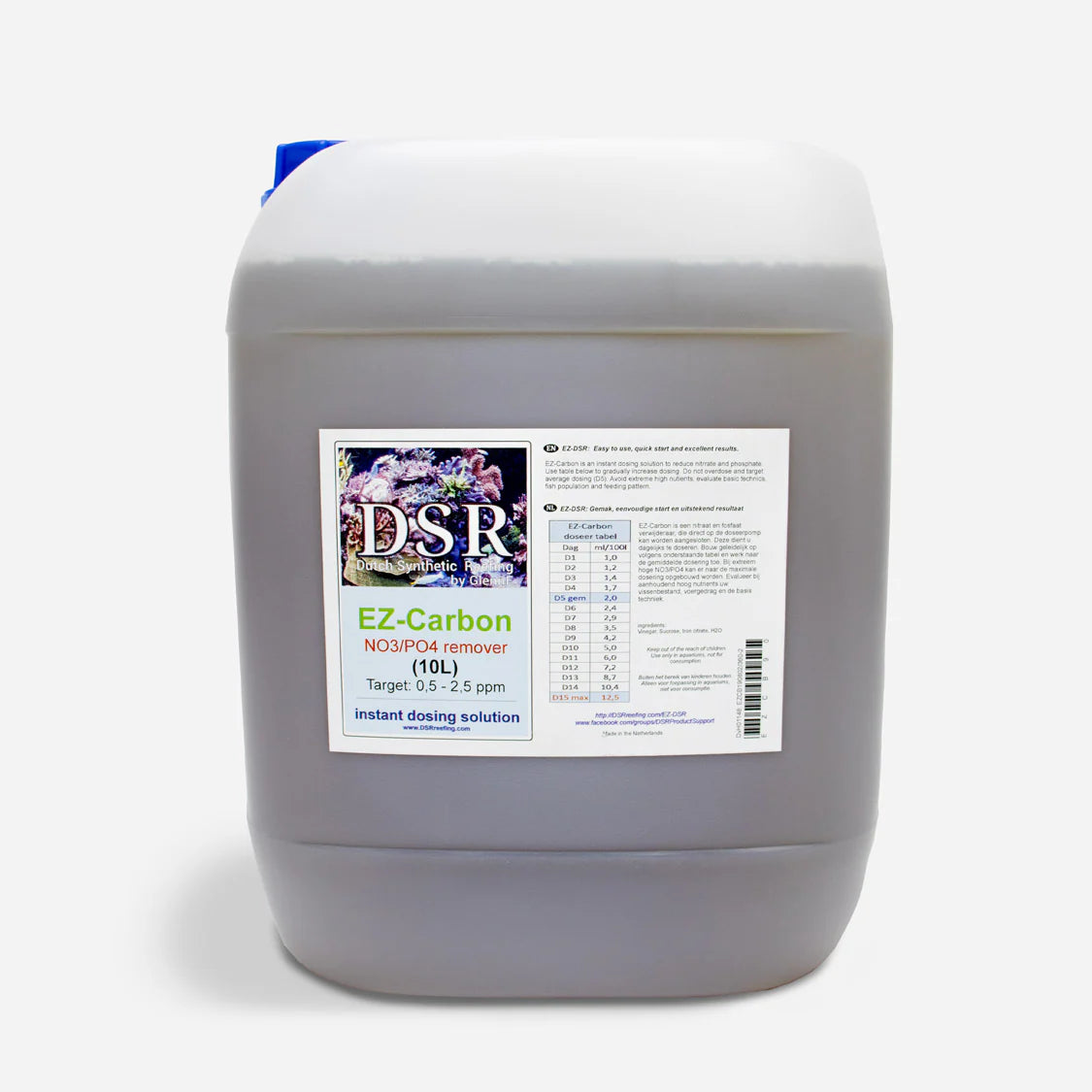 DSR EZ-Carbon – NO3 & PO4 verlagen met gecontroleerde koolstofdosering DSR