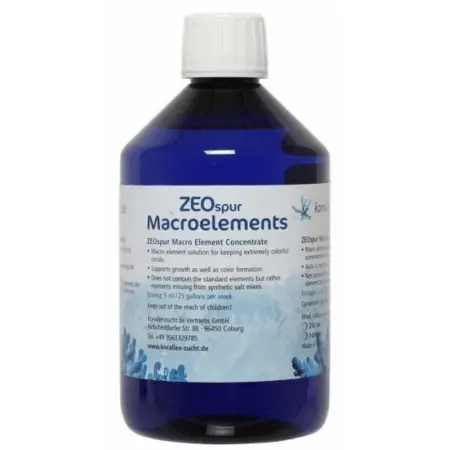 Korallen-Zucht ZEOspur Macroelements - 250ml voor zeewateraquarium