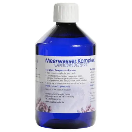 Korallen-Zucht Seawater Complex Concentrate - 500ml voor zeewateraquarium