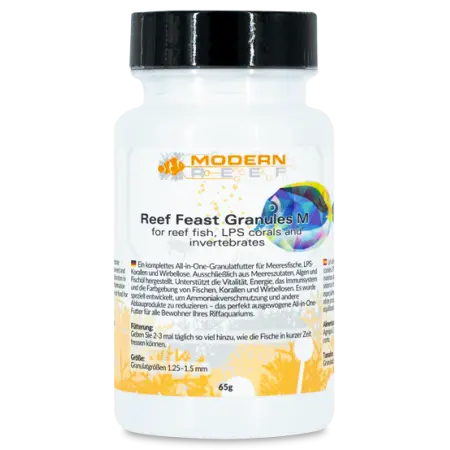 Modern Reef - Reef Feast Granules M 65g voor zeewateraquarium